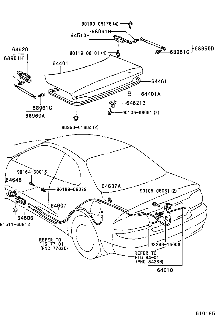  CELICA |  LUGGAGE COMPARTMENT DOOR LOCK