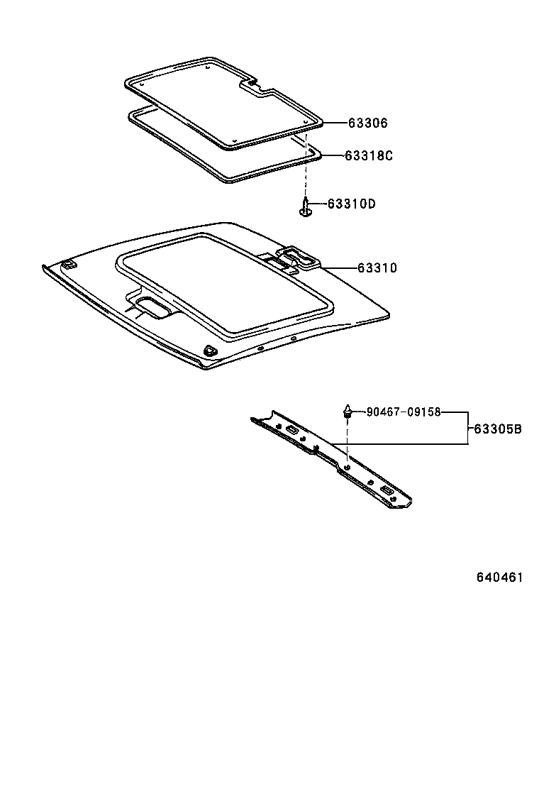  RAV4 |  ROOF HEADLINING SILENCER PAD