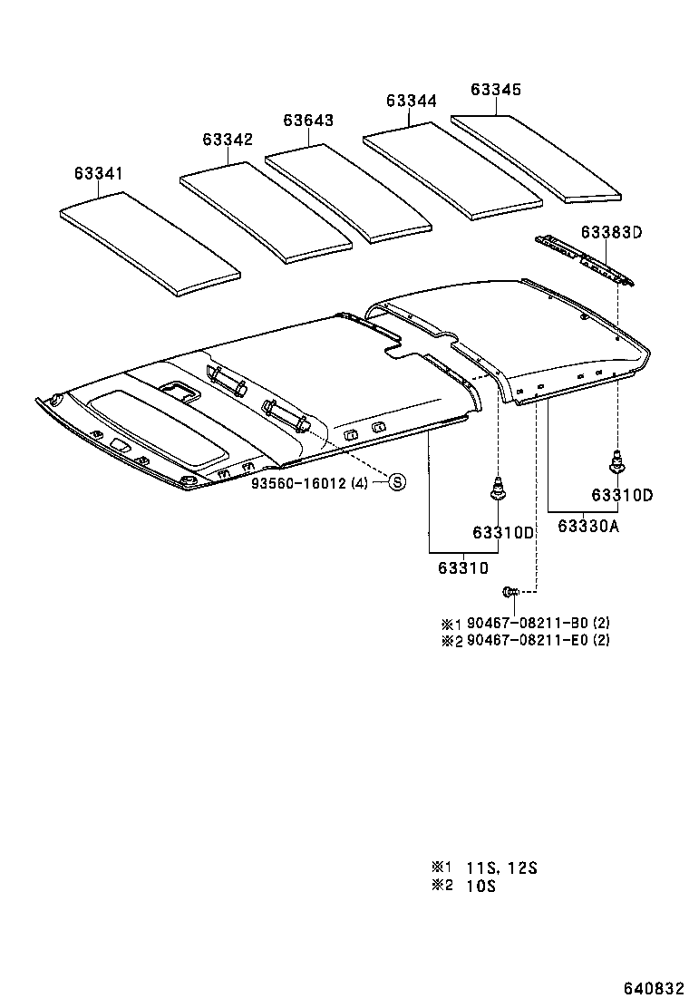  HIACE VAN COMUTER |  ROOF HEADLINING SILENCER PAD