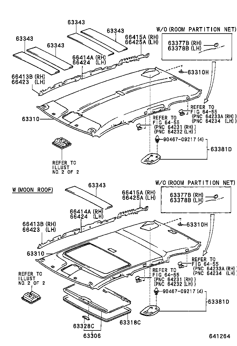  RAV4 |  ROOF HEADLINING SILENCER PAD