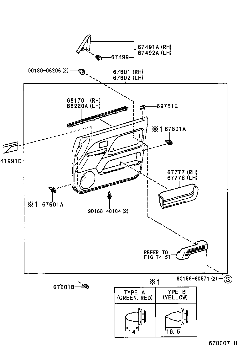  LAND CRUISER 90 |  FRONT DOOR PANEL GLASS