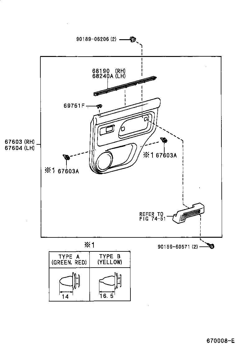  LAND CRUISER 90 |  REAR DOOR PANEL GLASS