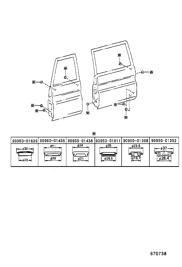  LAND CRUISER 70 |  BACK DOOR PANEL GLASS