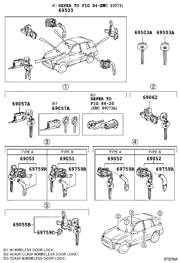  RAV4 |  LOCK CYLINDER SET