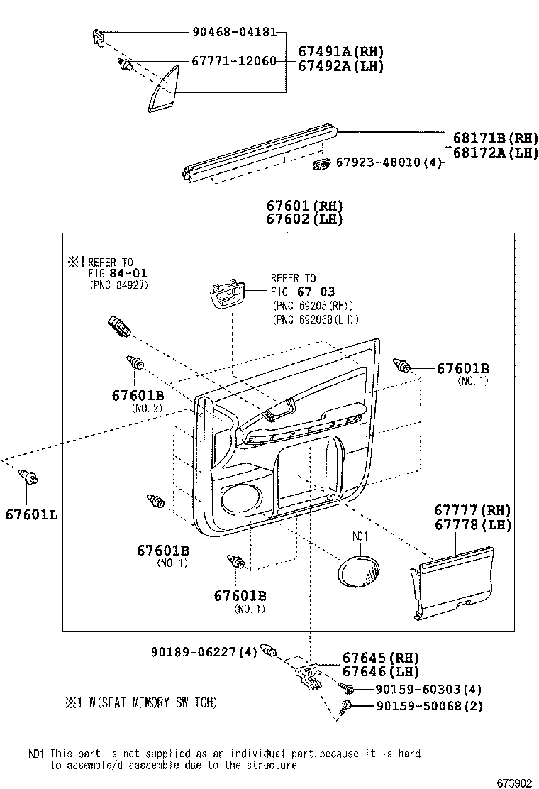  RX400H |  FRONT DOOR PANEL GLASS