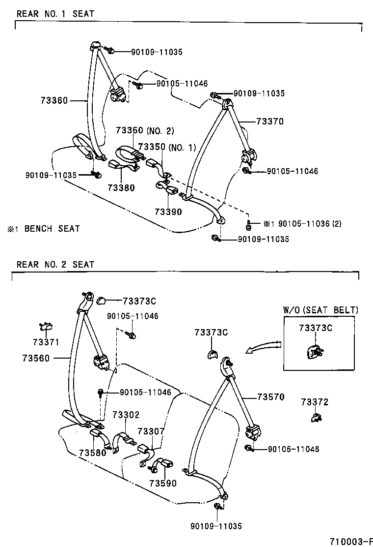  LAND CRUISER 90 |  SEAT BELT