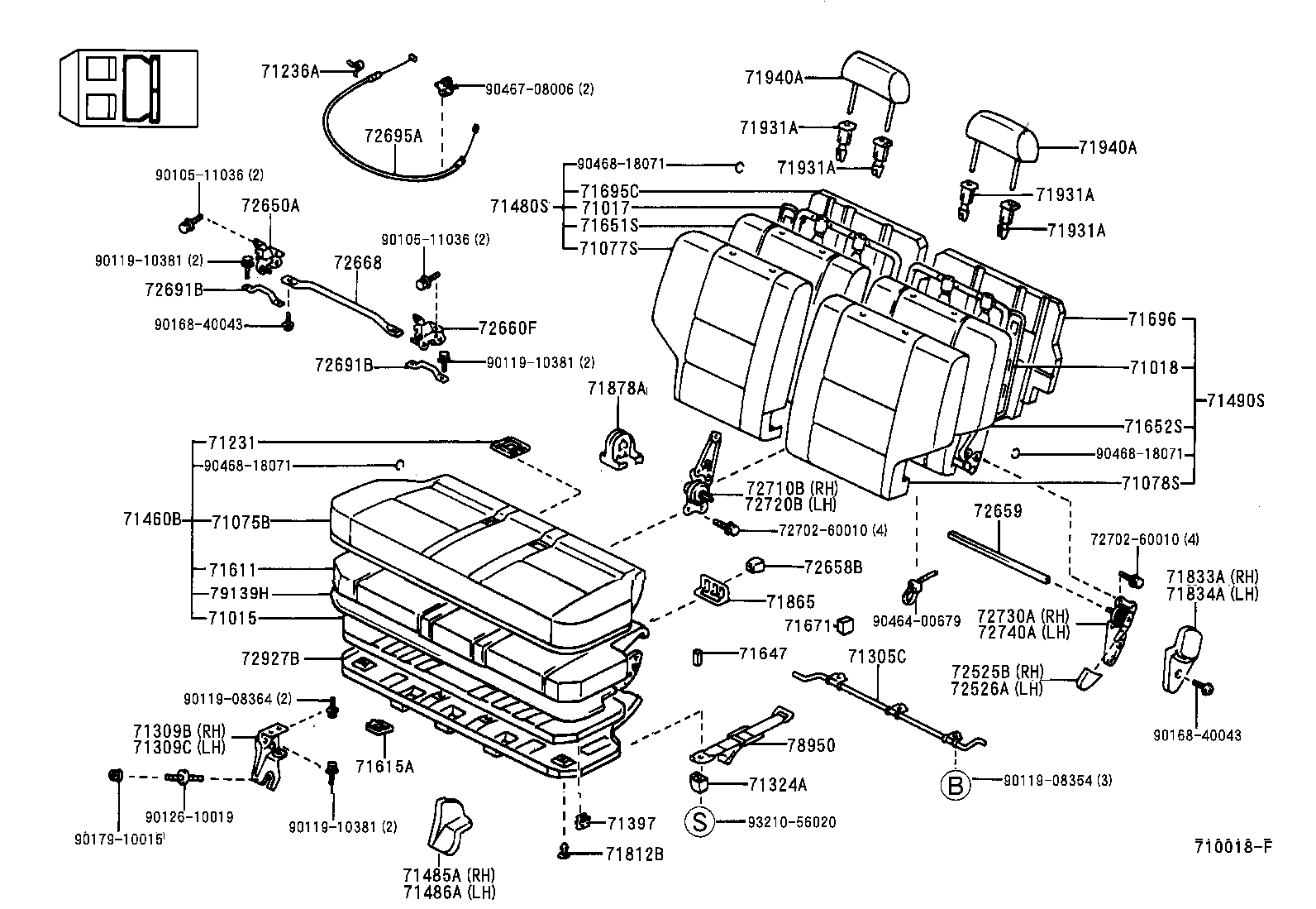  LAND CRUISER 90 |  SEAT SEAT TRACK