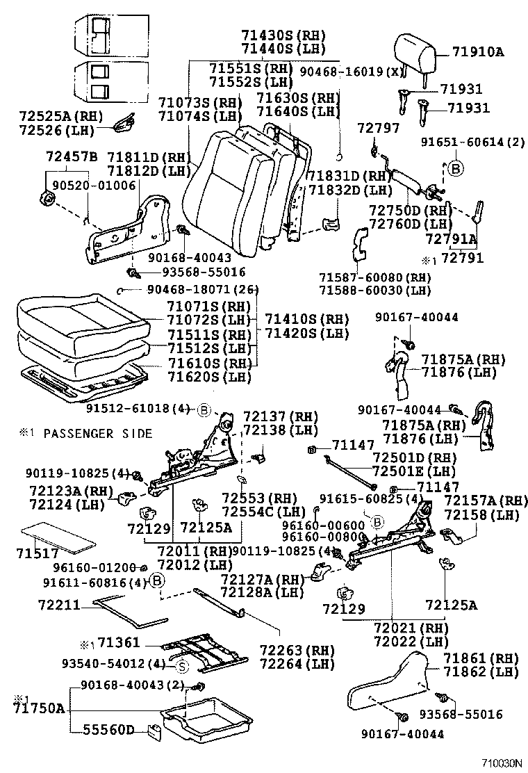  LAND CRUISER 90 |  SEAT SEAT TRACK