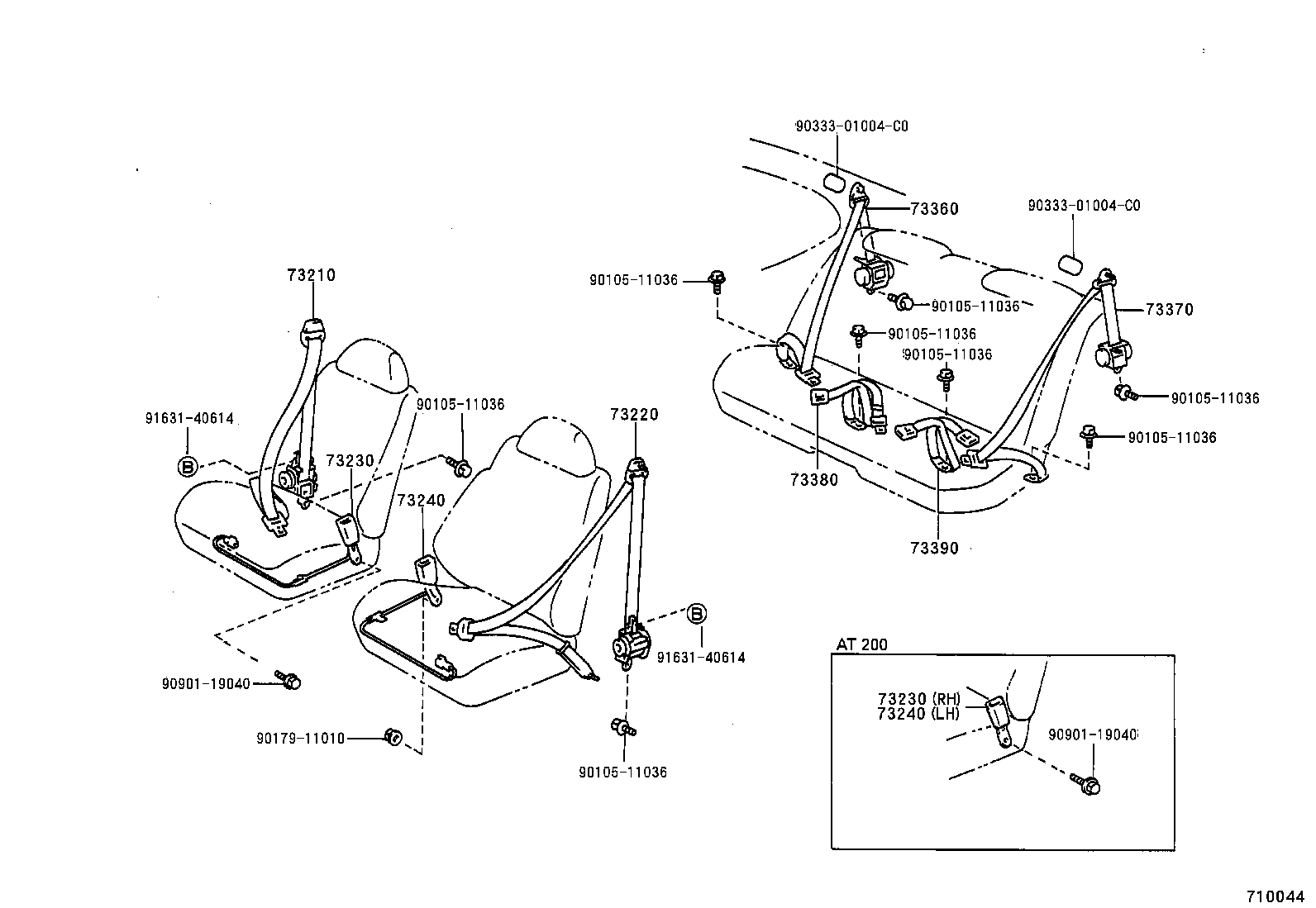  CELICA |  SEAT BELT CHILD RESTRAINT SEAT