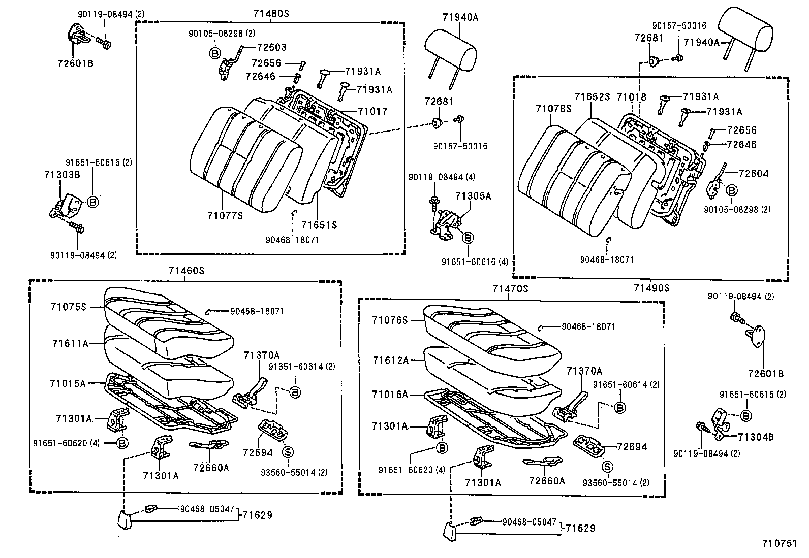  HILUX |  SEAT SEAT TRACK