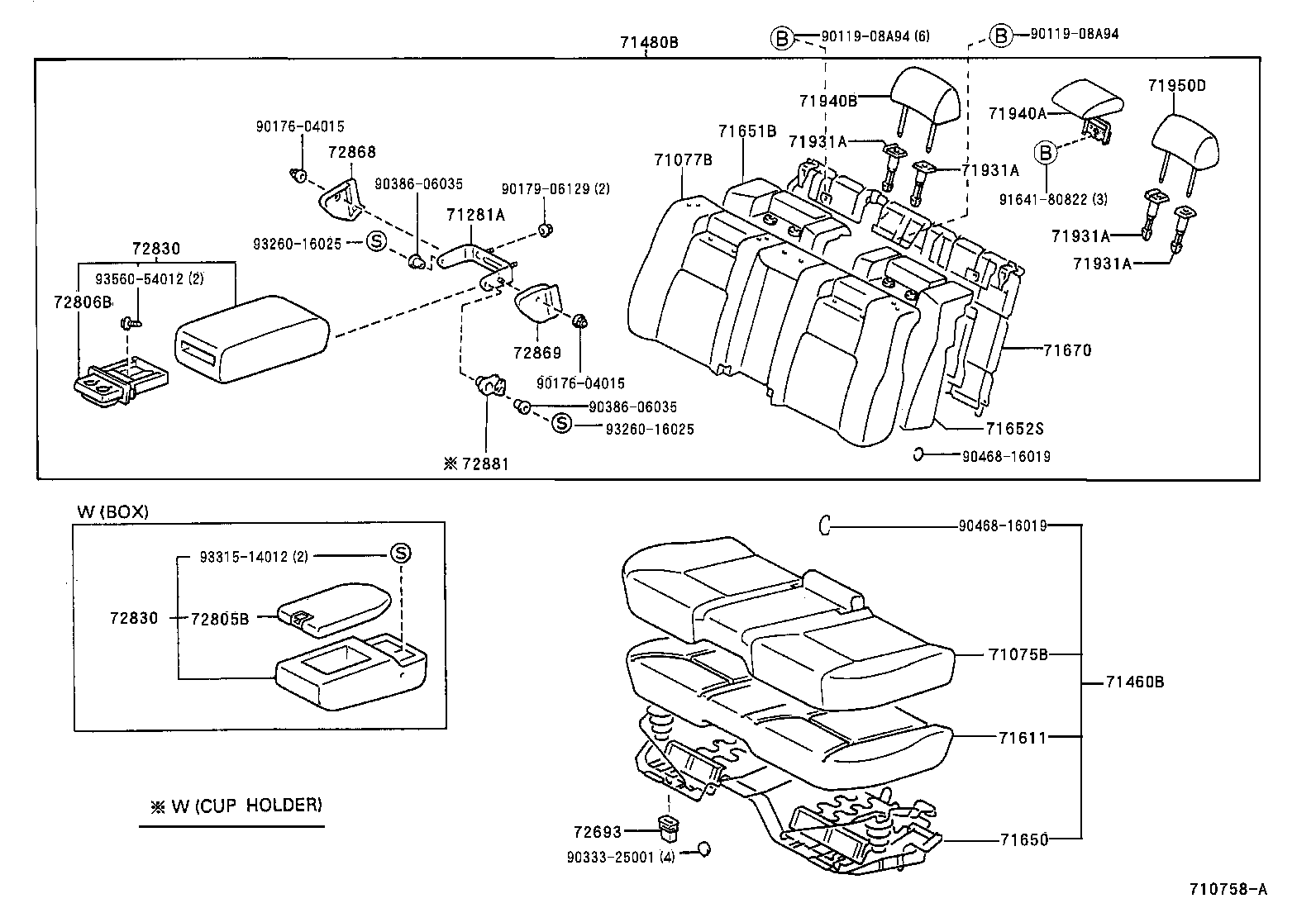  LS400 |  REAR SEAT SEAT TRACK