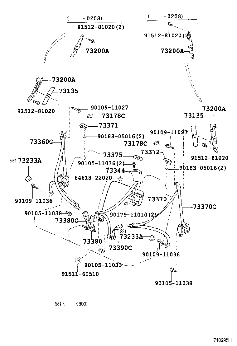  LAND CRUISER 100 |  SEAT BELT