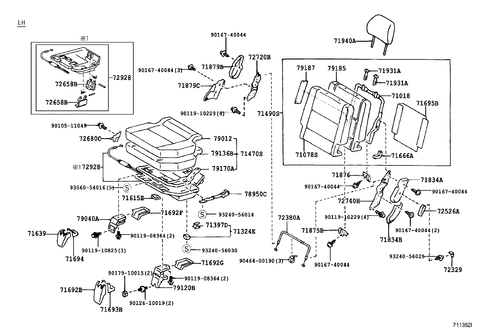  LAND CRUISER 90 |  SEAT SEAT TRACK