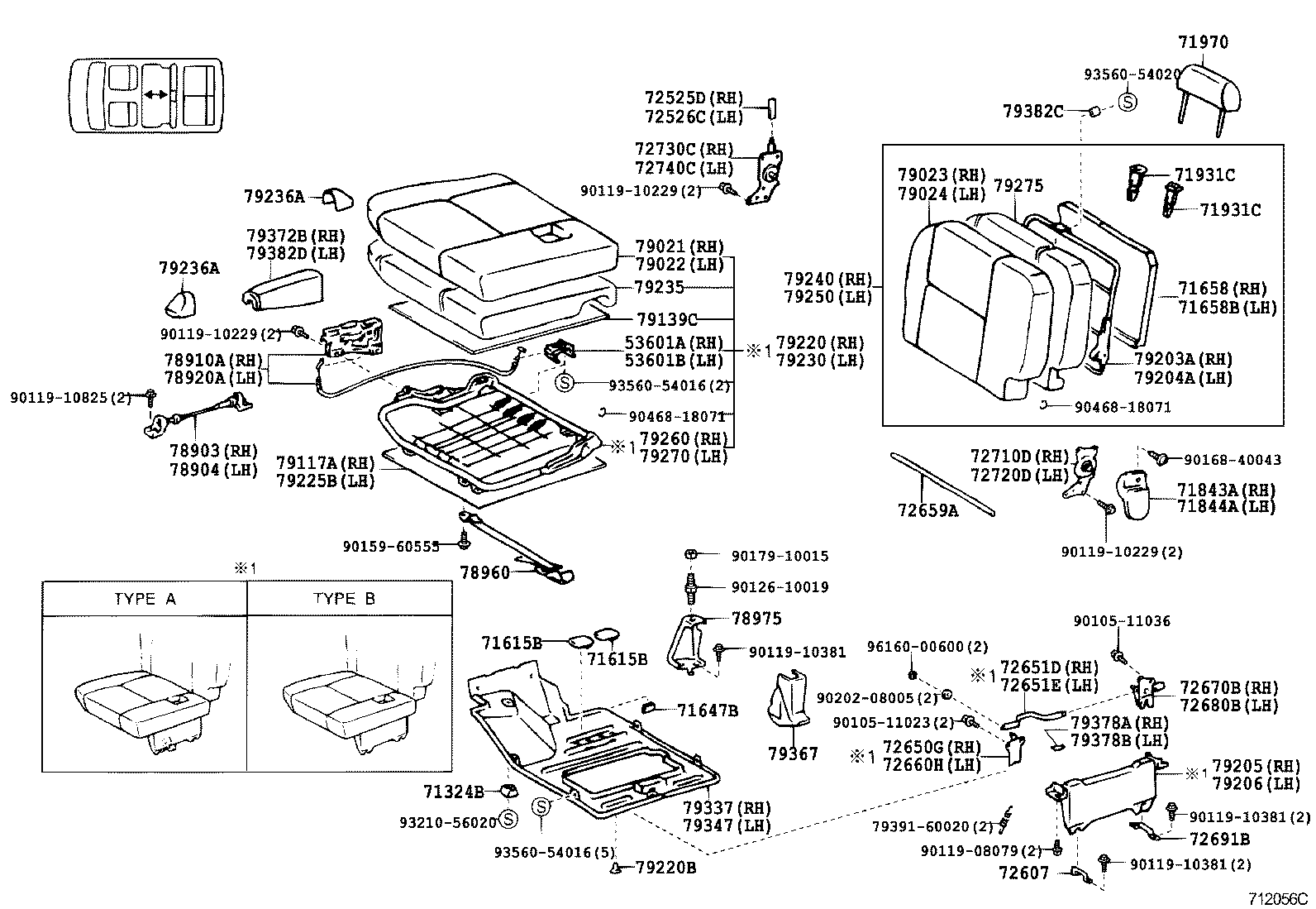  LAND CRUISER 90 |  SEAT SEAT TRACK
