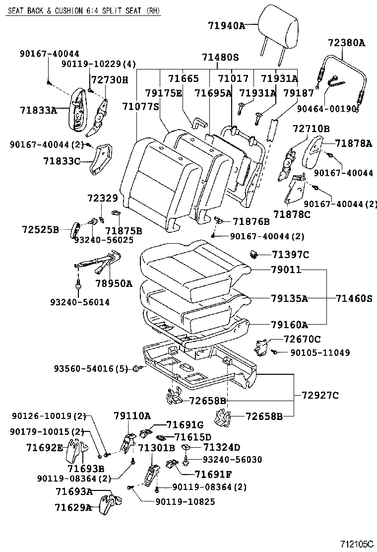  LAND CRUISER 90 |  SEAT SEAT TRACK