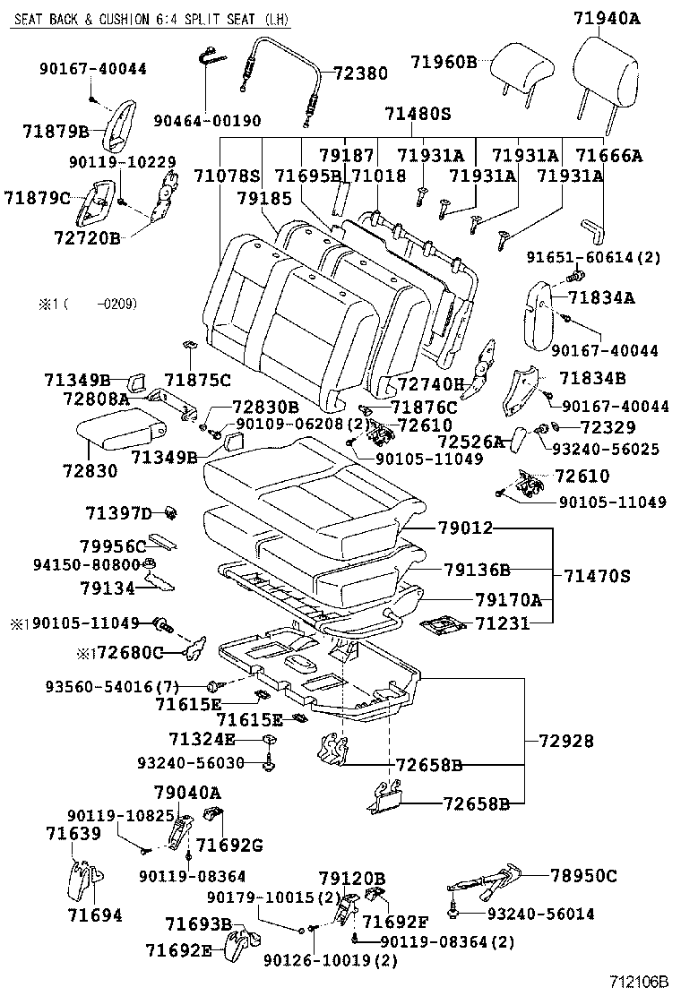  LAND CRUISER 90 |  SEAT SEAT TRACK