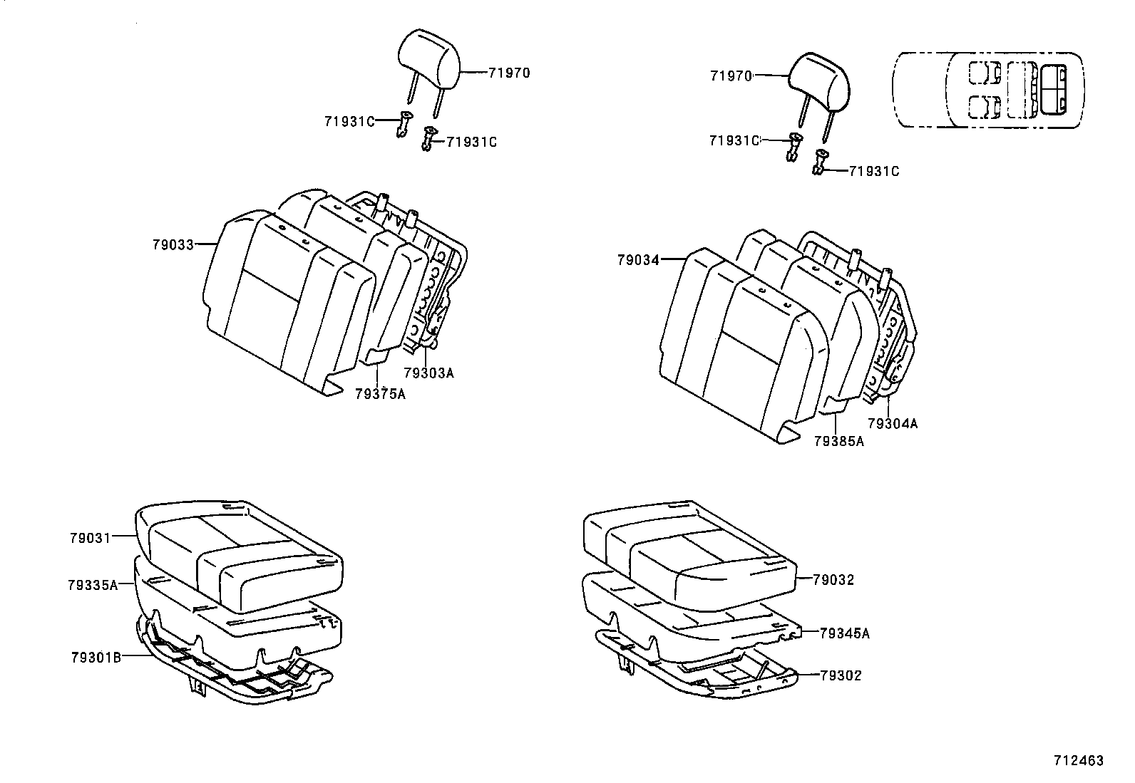  LAND CRUISER 100 |  SEAT SEAT TRACK