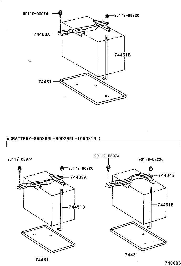  LAND CRUISER 90 |  BATTERY CARRIER