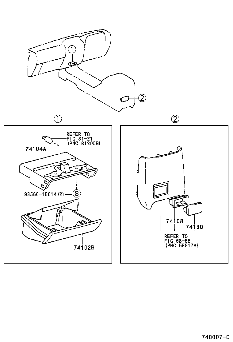  LAND CRUISER 90 |  ASH RECEPTACLE