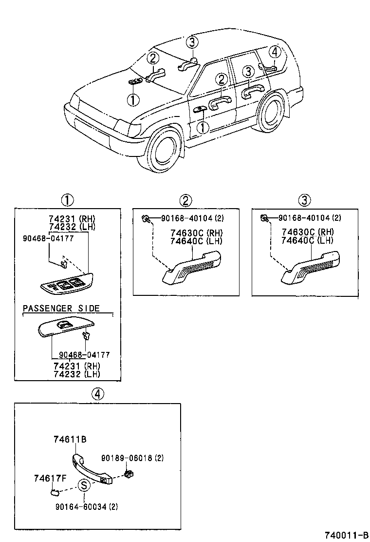  LAND CRUISER 90 |  ARMREST VISOR