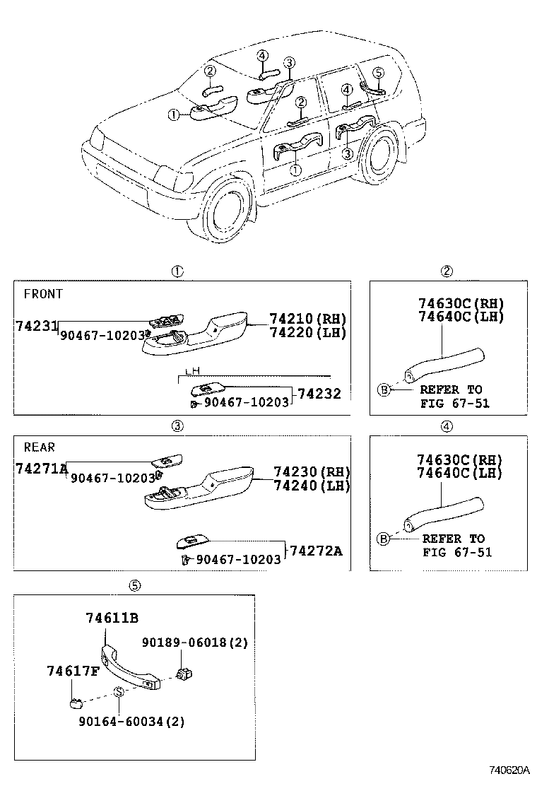  LAND CRUISER 90 |  ARMREST VISOR