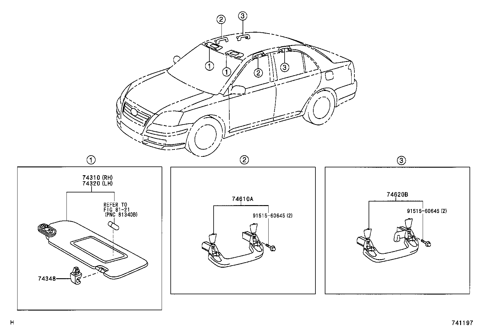  AVENSIS |  ARMREST VISOR