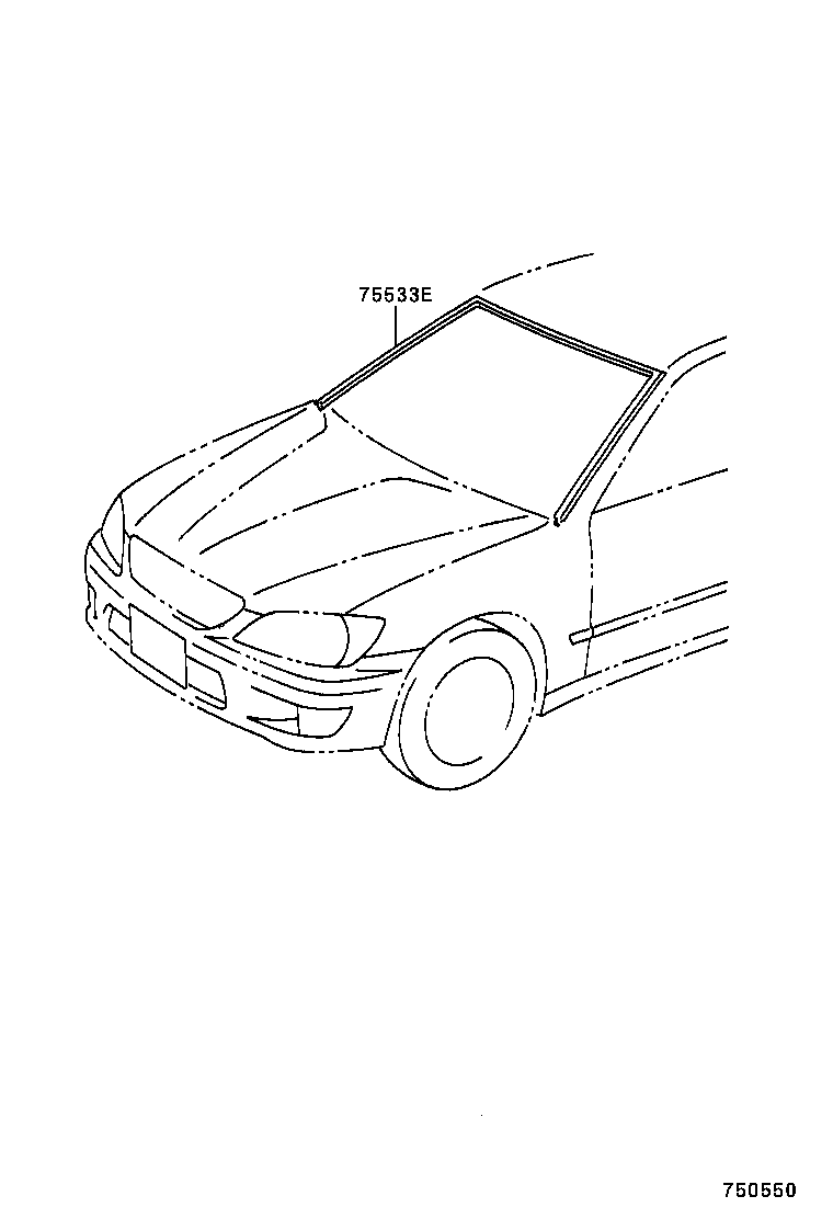  IS200 300 |  FRONT MOULDING