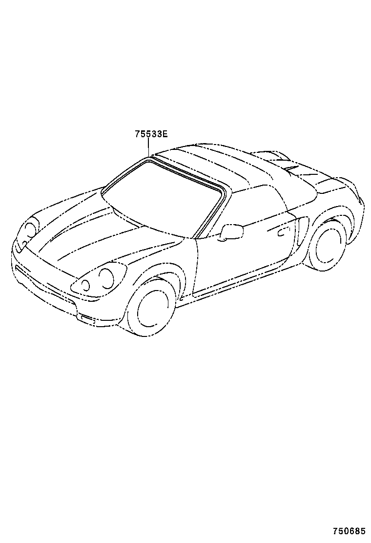  MR2 |  FRONT MOULDING