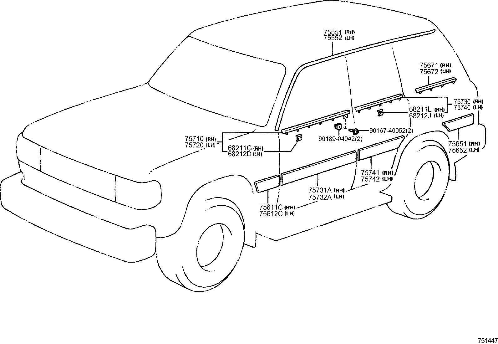  LAND CRUISER 80 |  MOULDING