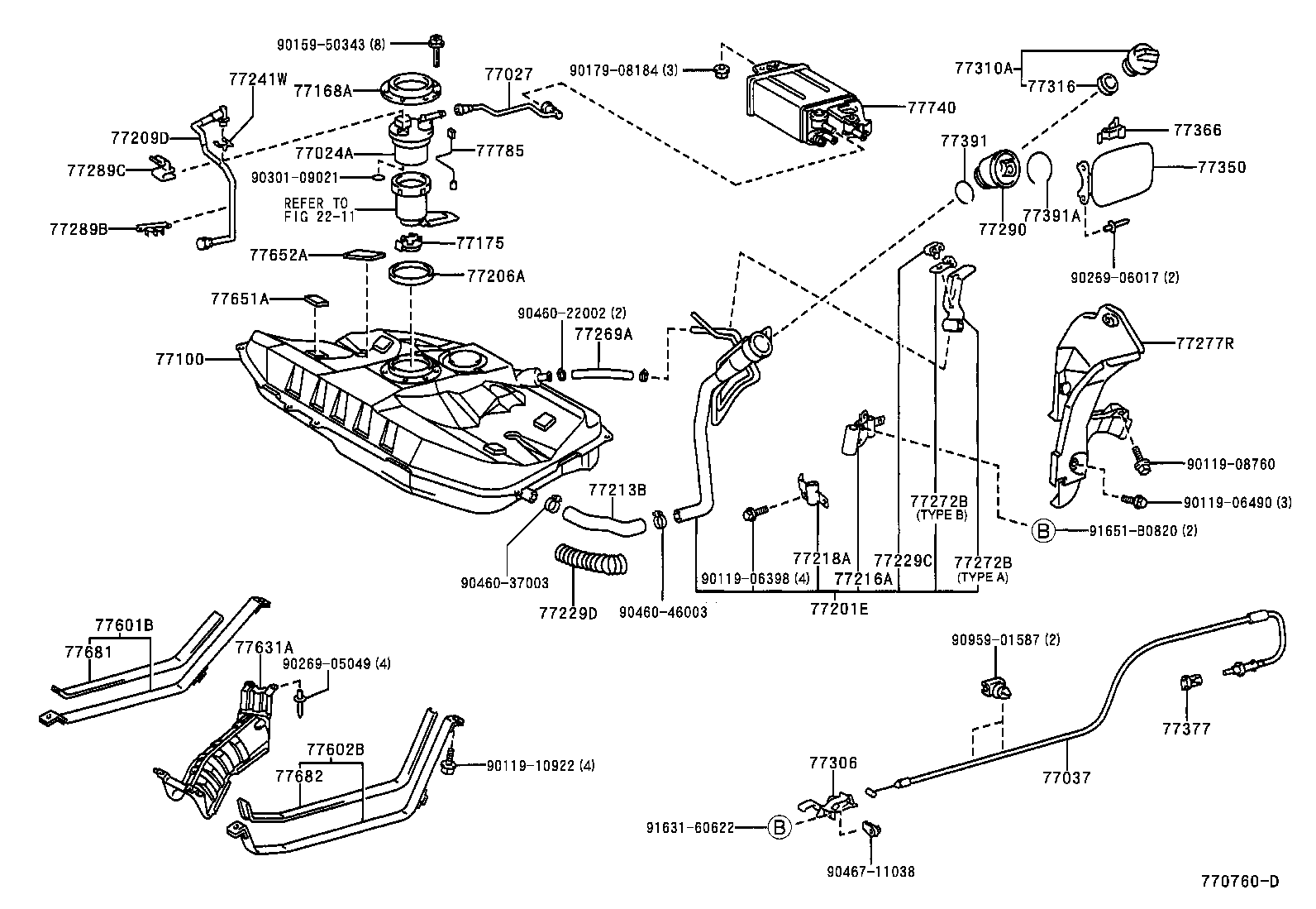  CELICA |  FUEL TANK TUBE