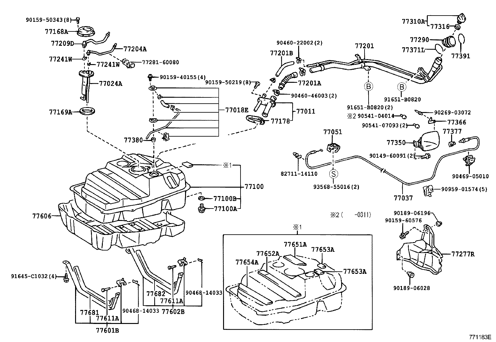  LX470 |  FUEL TANK TUBE