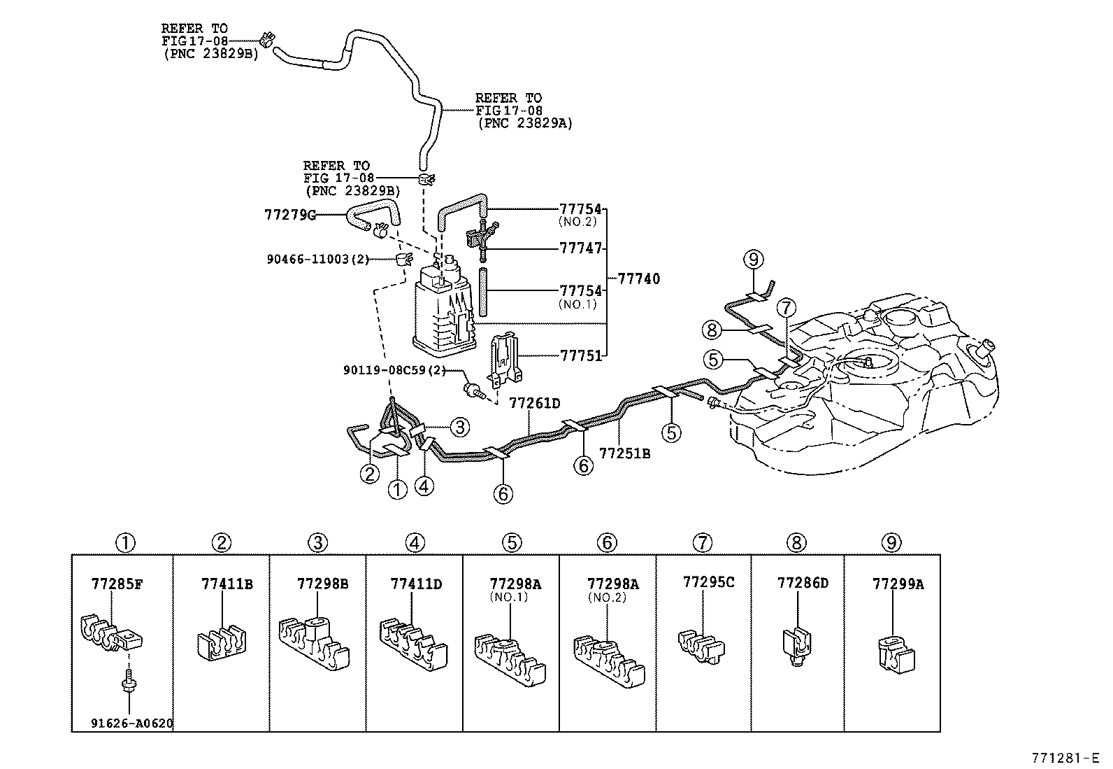  RX300 330 350 |  FUEL TANK TUBE