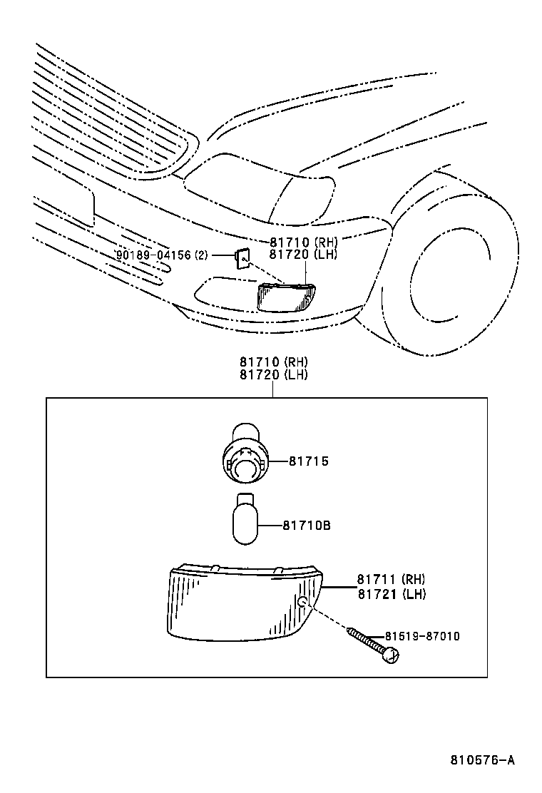  LS400 |  FRONT MARKER LAMP