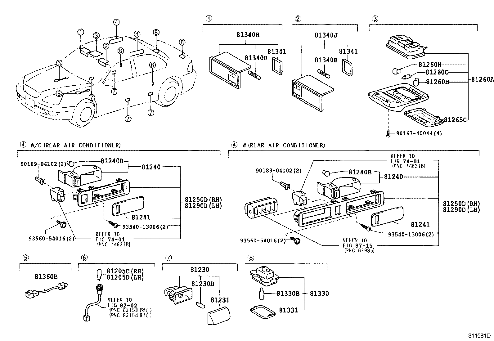  LS430 |  INTERIOR LAMP