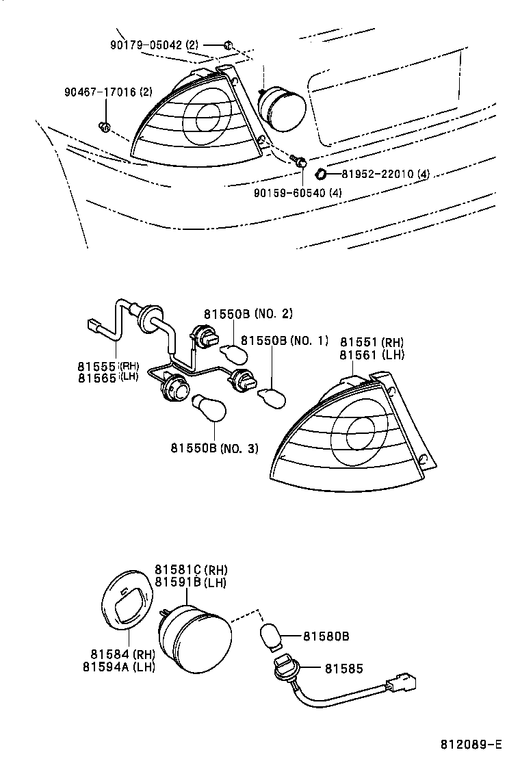  IS200 300 |  REAR COMBINATION LAMP