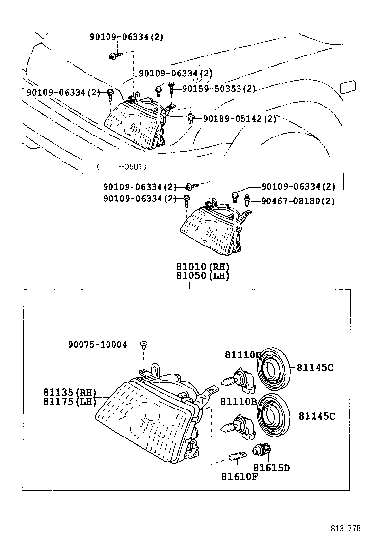  LAND CRUISER 100 |  HEADLAMP