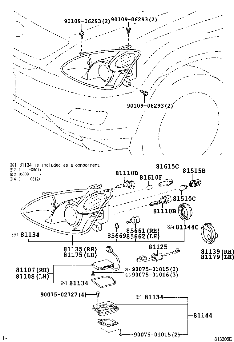  RX300 330 350 |  HEADLAMP