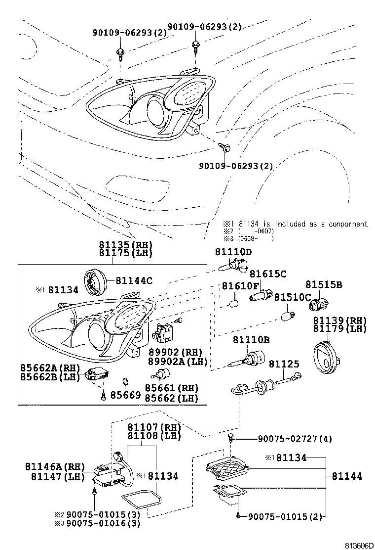  RX300 330 350 |  HEADLAMP