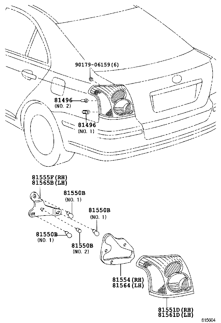  AVENSIS |  REAR COMBINATION LAMP