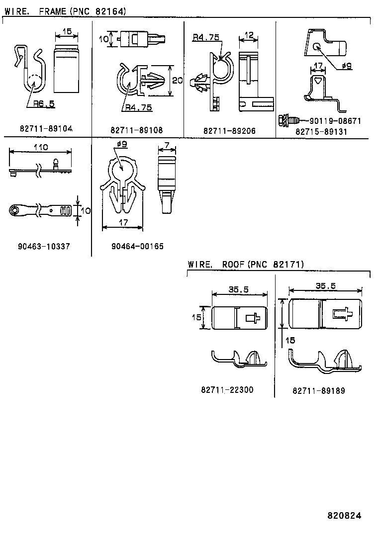  HILUX |  WIRING CLAMP