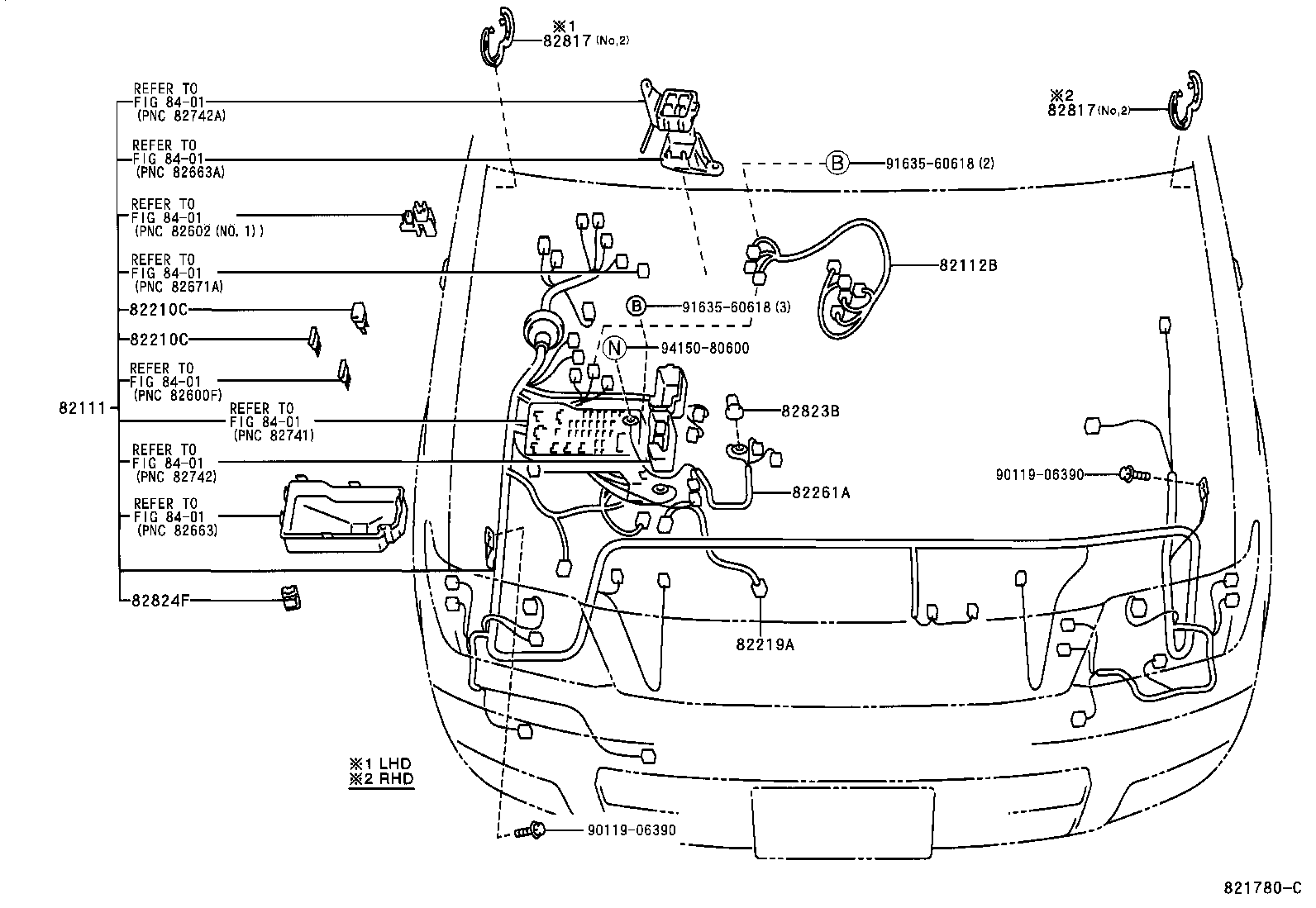  LAND CRUISER 90 |  WIRING CLAMP