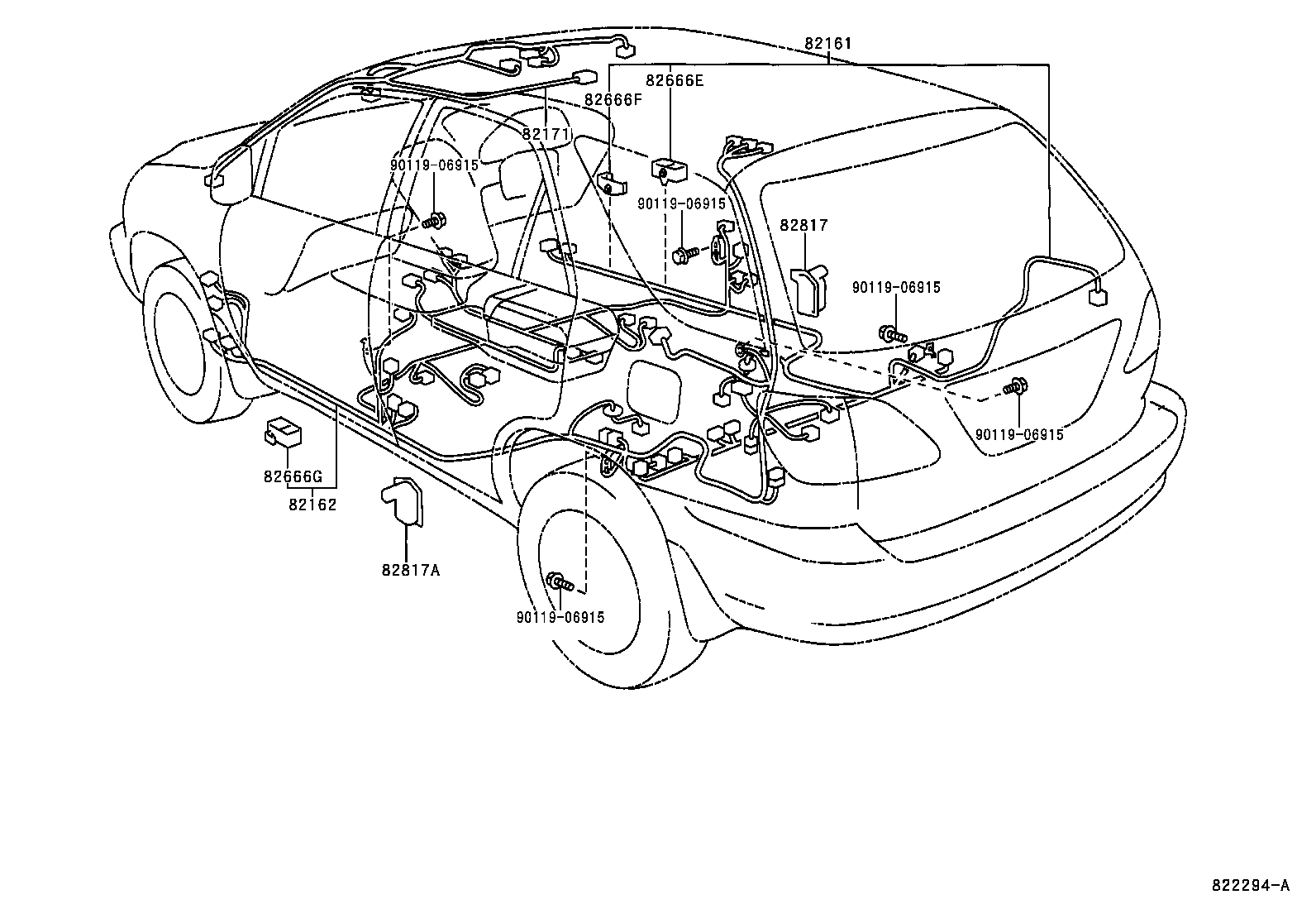  RX300 |  WIRING CLAMP