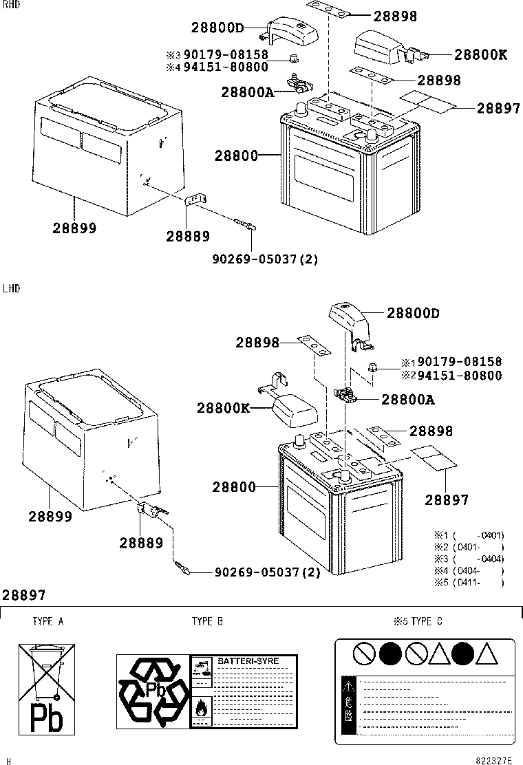  LS430 |  BATTERY BATTERY CABLE