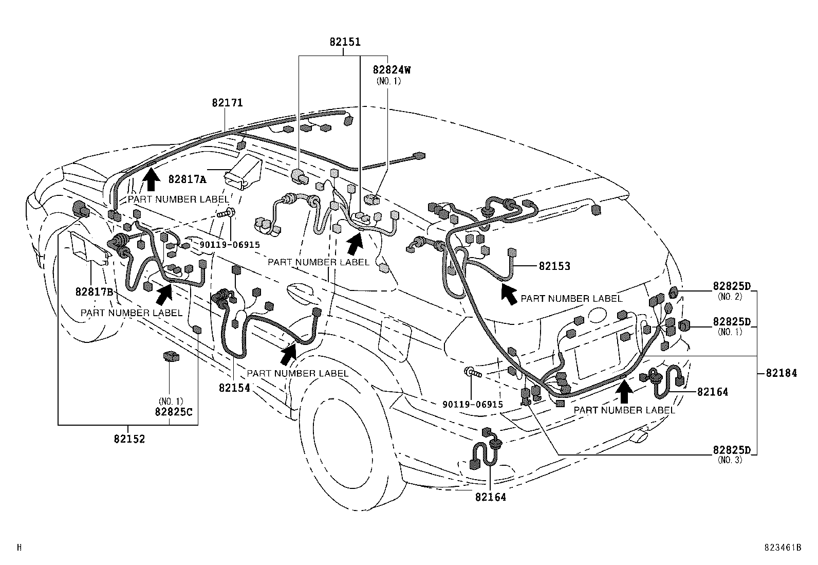  RX300 330 350 |  WIRING CLAMP