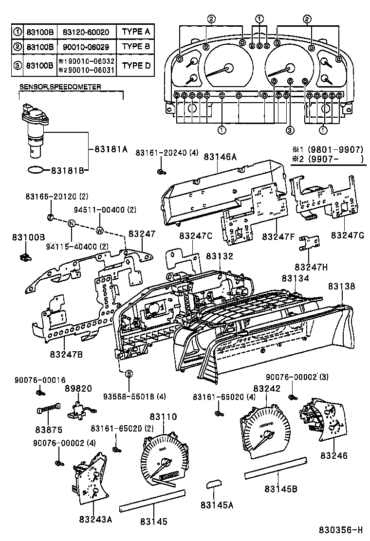  LAND CRUISER 100 |  METER