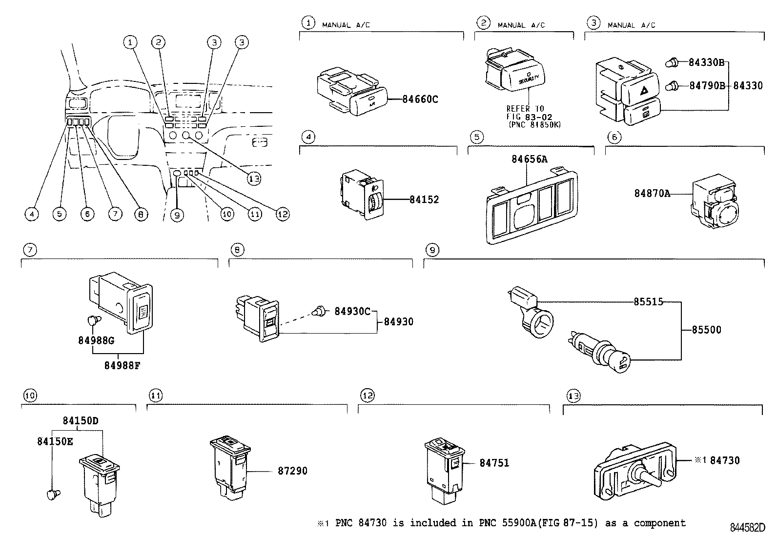  COROLLA HB UKP |  SWITCH RELAY COMPUTER