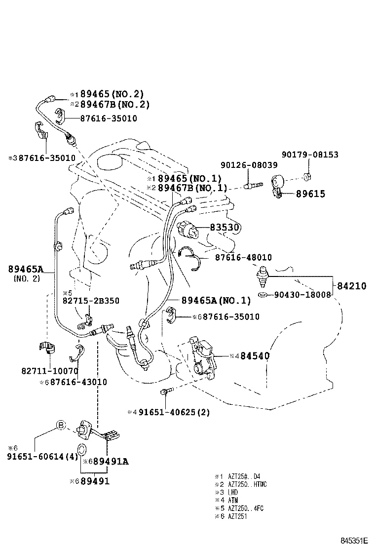  AVENSIS |  SWITCH RELAY COMPUTER