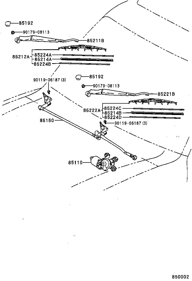  LAND CRUISER 90 |  WINDSHIELD WIPER