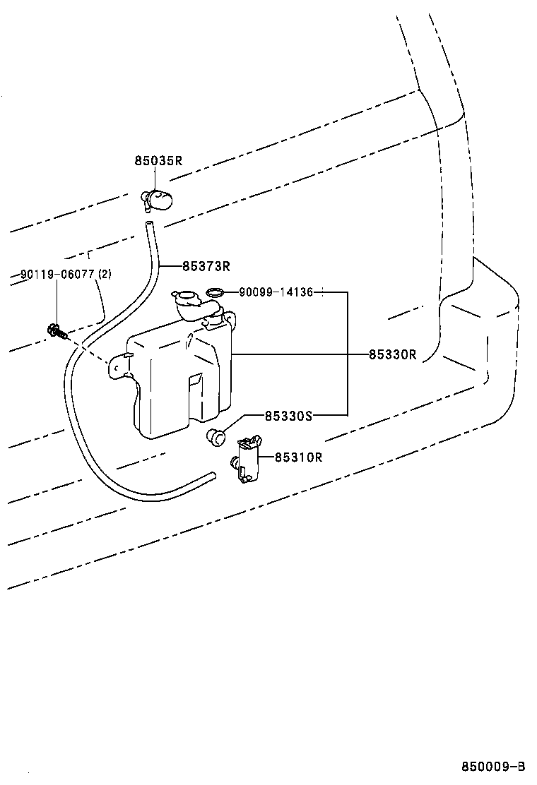  LAND CRUISER 90 |  REAR WASHER