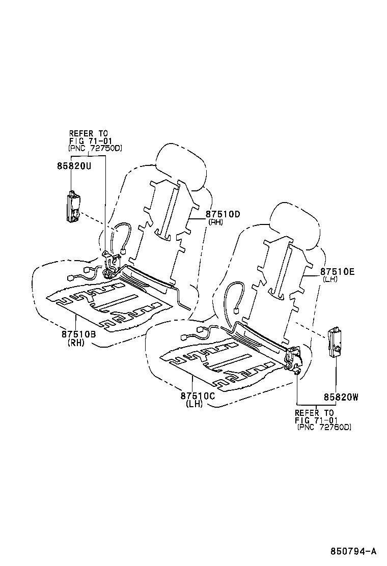  RX300 |  SEAT MOTOR SEAT HEATER